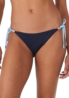 kate spade new york Women's Contrast Side Tie Bikini Bottoms - Blazer Blue