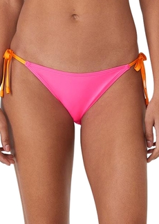 kate spade new york Women's Contrast Side Tie Bikini Bottoms - Radiant Pink