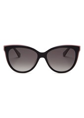 kate spade new york Women's Daesha Polarized Cat Eye Sunglasses, 56mm