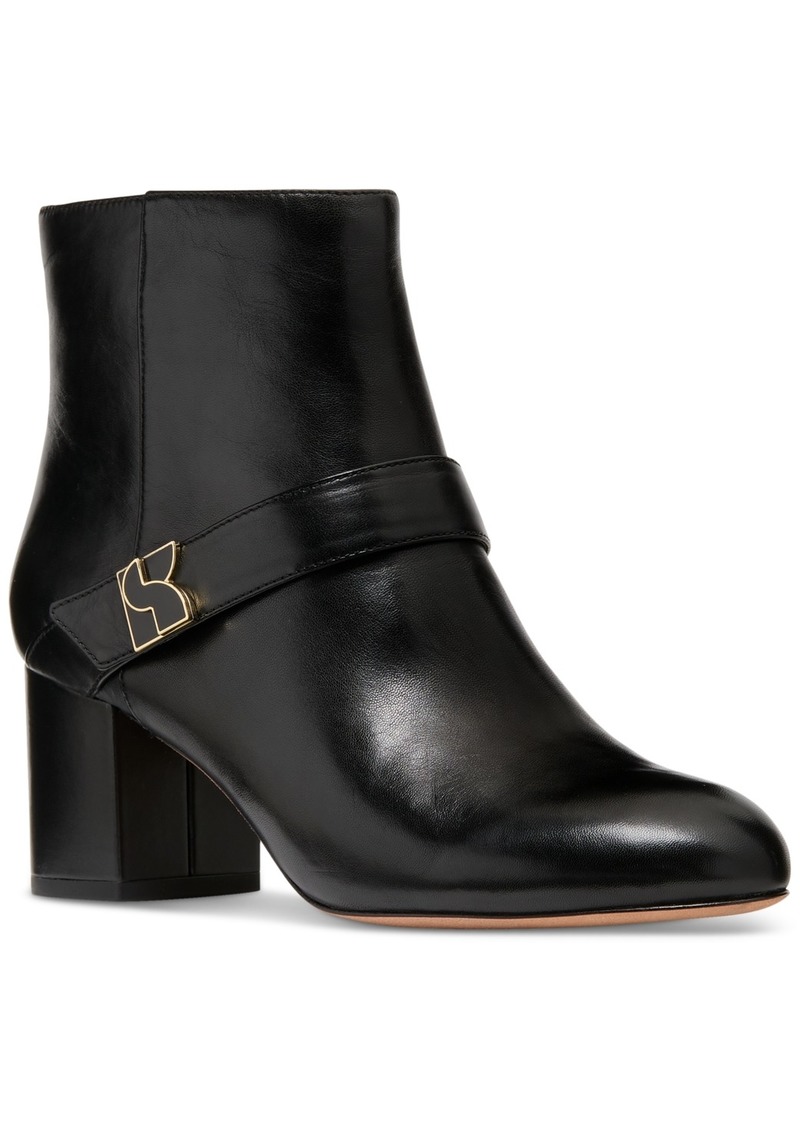 kate spade new york Women's Dakota Mid-Heel Dress Booties - Black Leather