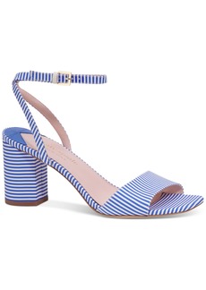 Kate Spade New York Women's Delphine Ankle-Strap Dress Sandals - Wild Blue Iris, Fresh White