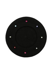 Kate Spade New York Women's Embellished Beret Hat - Black