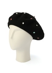 Kate Spade New York Women's Embellished Beret Hat - Black