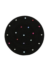 Kate Spade New York Women's Embellished Beret Hat - Black