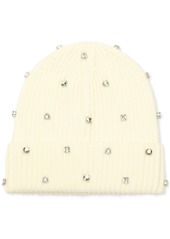 Kate Spade New York Women's Embellished Ribbed Beanie - Cream