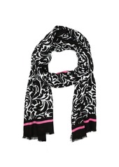 kate spade new york Women's Flourish Swirl Oblong Bandana - Black, Cream