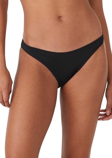 kate spade new york Women's High Cut Bikini Bottoms - Black