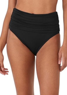 kate spade new york Women's High Waist Bikini Bottoms - Black
