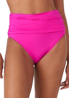 kate spade new york Women's High Waist Bikini Bottoms - Radiant Pink