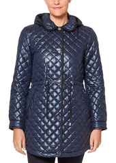 kate spade new york Women's Hooded Quilted Anorak Coat, Created for Macy's