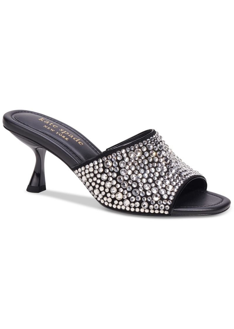 Kate Spade New York Women's Malibu Crystal Dress Sandals - Black, Clear