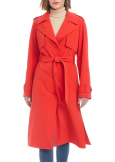 kate spade new york Women's Maxi Belted Water-Resistant Trench Coat - Ponerosa red