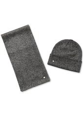 Kate Spade New York Women's Metallic Beanie & Scarf Boxed Gift Set - Gunmetal