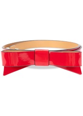 kate spade new york Women's Patent Leather Bow Belt - Engine Red
