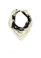 Kate Spade New York Women's Pretty Kitty Silk Square Scarf - Black Cream