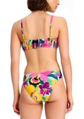 Kate Spade New York Womens Printed Shirred Bikini Top Printed Hipster Bikini Bottoms
