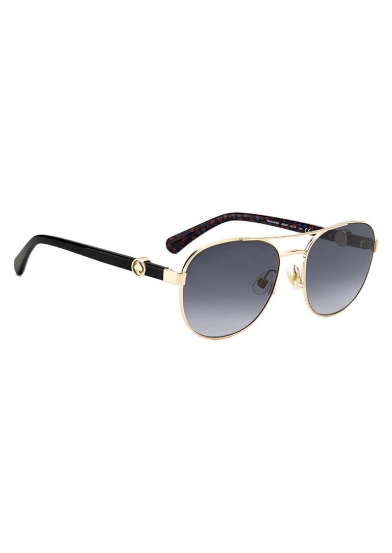 Kate Spade New York Women's Raglan/G/S Aviator Sunglasses