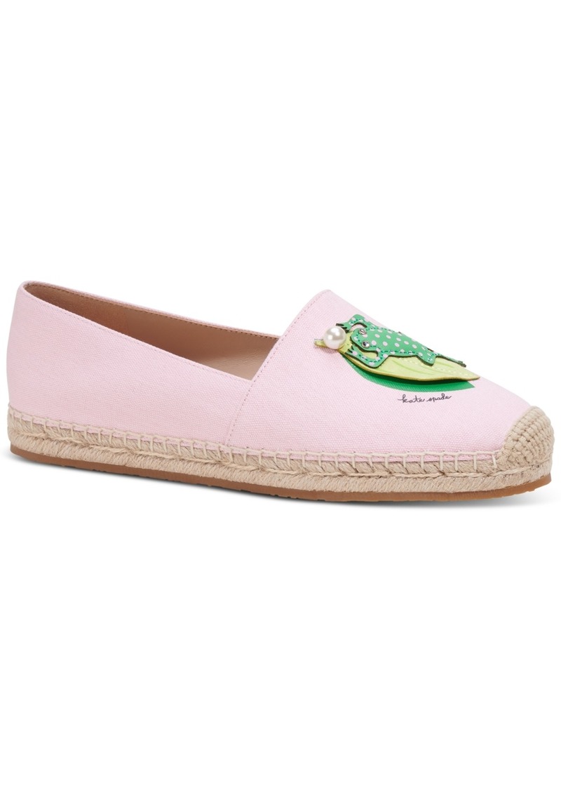 Kate Spade New York Women's Ribbit Slip-On Espadrille Flats - Pink Lupin