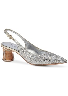 Kate Spade New York Women's Soiree Pointed-Toe Slingback Pumps - Gold, Silver