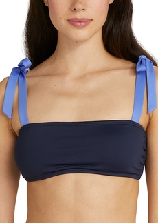 kate spade new york Women's Tie-Shoulder Bikini Top - Blazer Blue