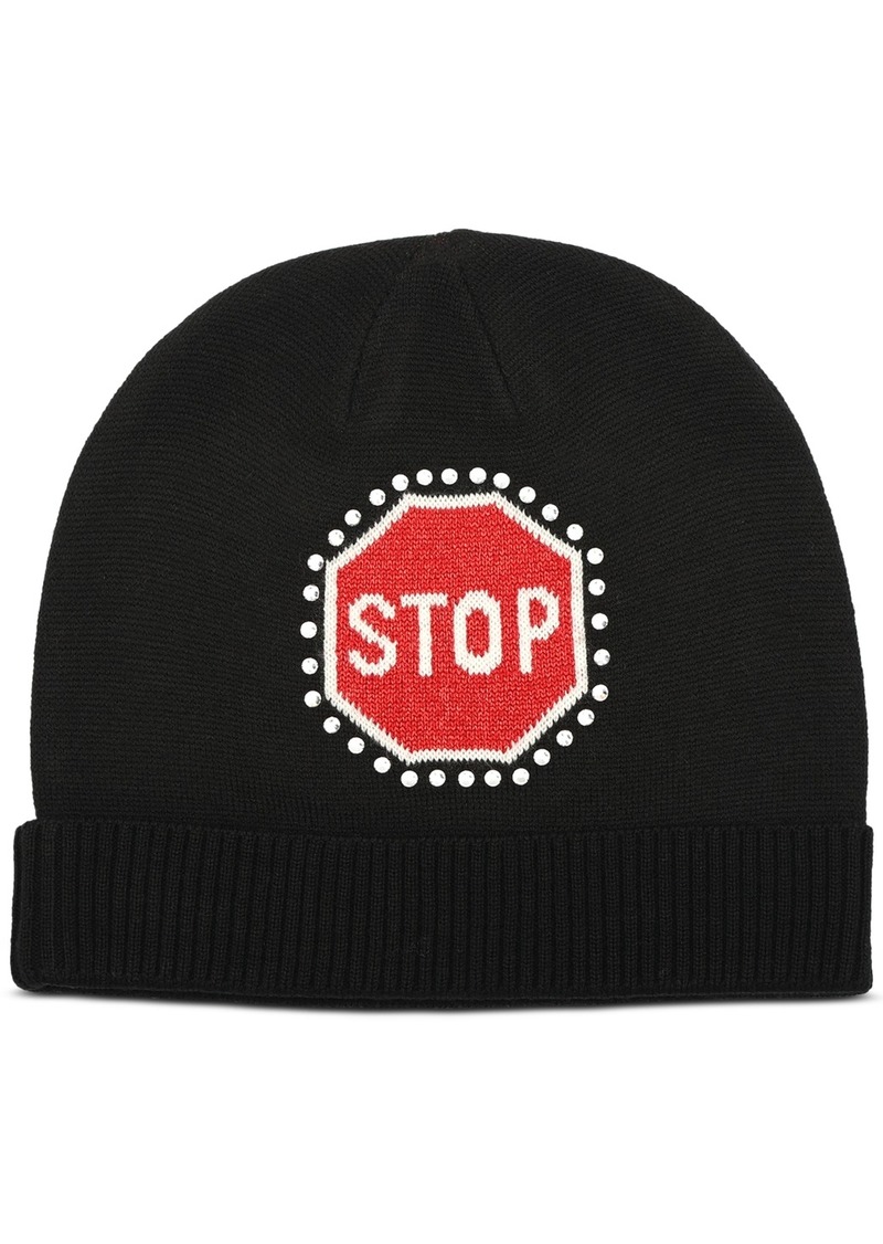 kate spade new york Women's Traffic Sign Beanie - Black