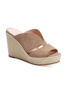 kate spade tropez suede slide wedge