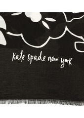 Kate Spade New York Women's Tropical Foliage Oblong - Fresh White Black
