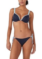 Kate Spade New York Womens U Wire Contrast Trim Bikini Top String Bikini Bottoms