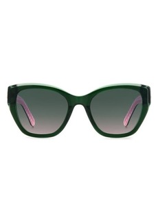 kate spade new york yolanda 51mm polarized gradient cat eye sunglasses
