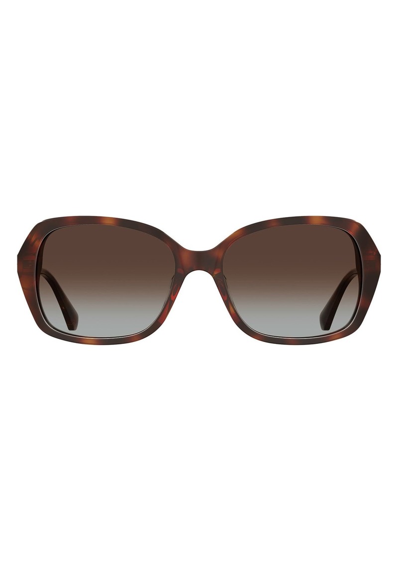 Kate Spade New York yvette 54mm gradient polarized square sunglasses in Z/dnubrown /Brown Gradient at Nordstrom Rack