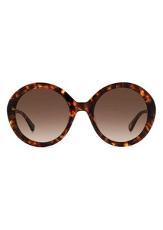 kate spade new york zya 55mm gradient round sunglasses