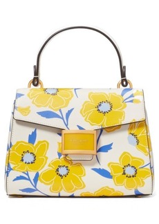 KATE SPADE SATURDAY katy sunshine floral textured leather top handle bag
