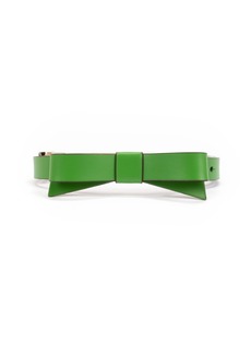 kate spade new york Women's 18mm Bow Leather Belt Accessory with Adjustable Sizing  S