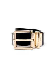 kate spade new york Women's 32mm Reversible Belt Black/Gold S