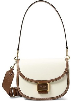 Kate Spade Katy Colorblocked Textured Leather Convertible Saddle Bag