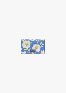 Kate Spade Katy Sunshine Floral Textured Leather Small Bifold Snap Wallet