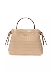 Kate Spade Knott Croc-Embossed Leather Top-Handle Bag