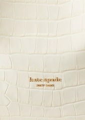Kate Spade Knott Crocodile-Embossed Leather Tote Crossbody Bag
