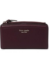 Kate Spade Knott Pebbled Leather Zip Slim Wallet