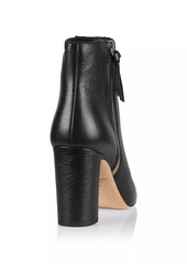 Kate Spade Knott Zip Leather Ankle Boots