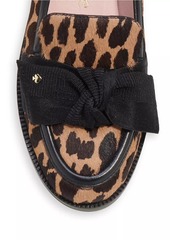 Kate Spade Leandra Leopard-Print Leather Loafers