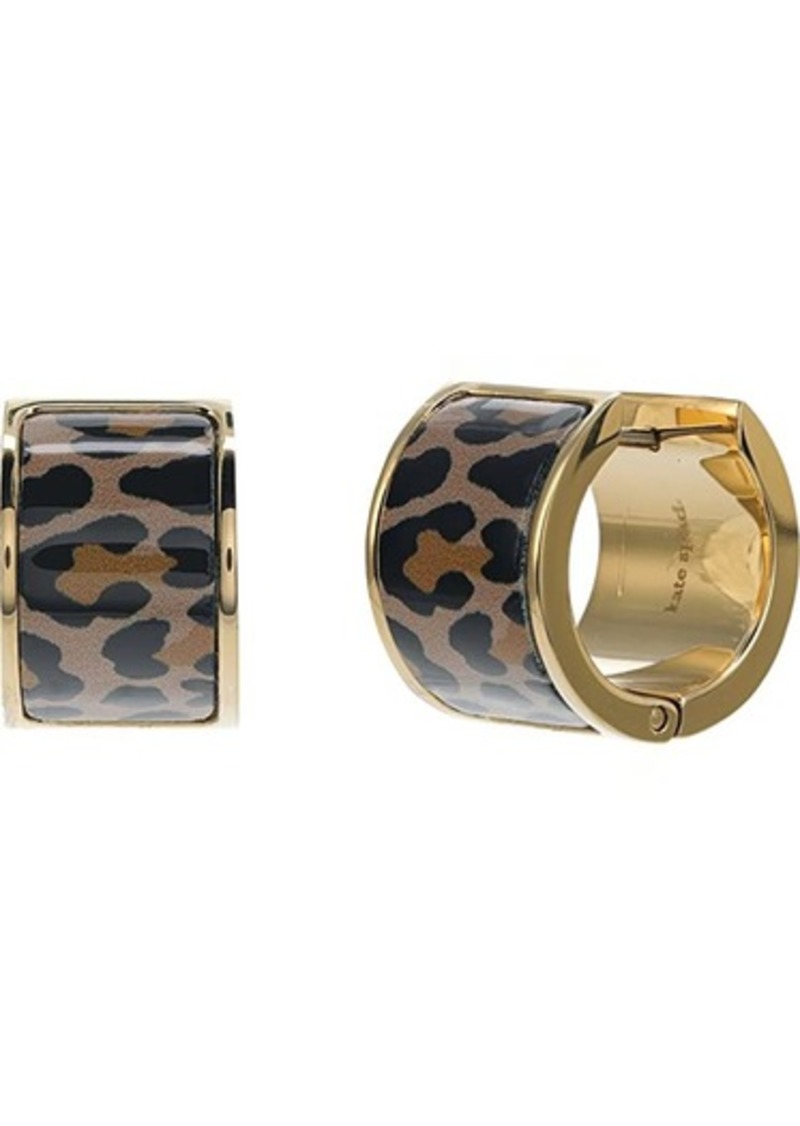 Kate Spade Leopard Huggie Earrings