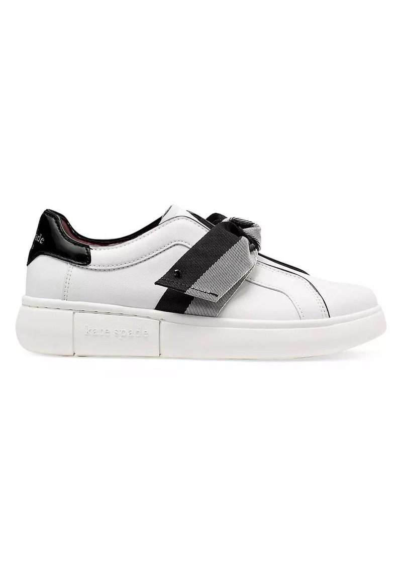 Kate Spade Lexi Bow-Detailed Leather Sneakers