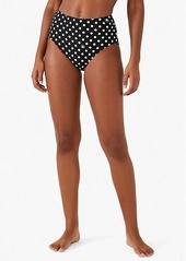 Kate Spade Lia Dot High-Waist Bikini Bottom