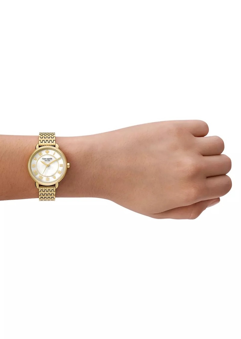 Kate Spade Lily Avenue Goldtone Three-Hand Watch
