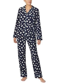 Kate Spade Long Sleeve Flannel Pajama Set