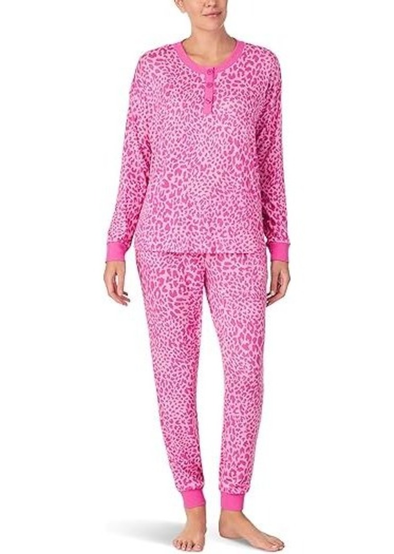 Kate Spade Long Sleeve Sweater Knit Jogger PJ Set