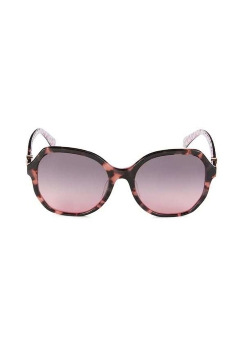 Kate Spade Lourdes 57MM Square Sunglasses