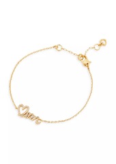 Kate Spade Love You, Mom Gold-Plated & Cubic Zirconia Bracelet
