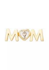 Kate Spade Love You, Mom Gold-Plated & Cubic Zirconia Stud Earrings